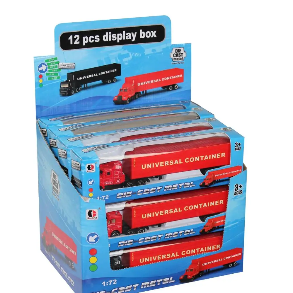Масштаб 1 72 слайд Литые металлические грузовые контейнеры модель грузовика игрушки
