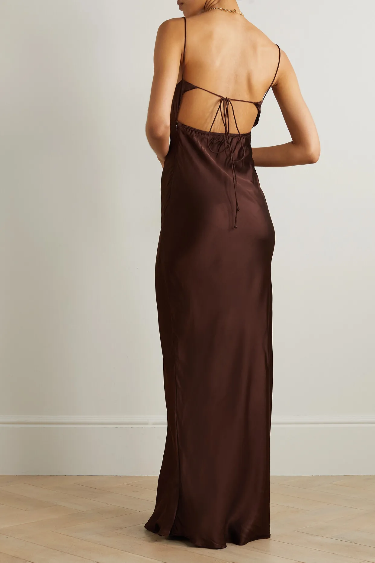 High quality clothing customization, Lanjing Huansheng fiber satin dress, small order customization, Chinese factory