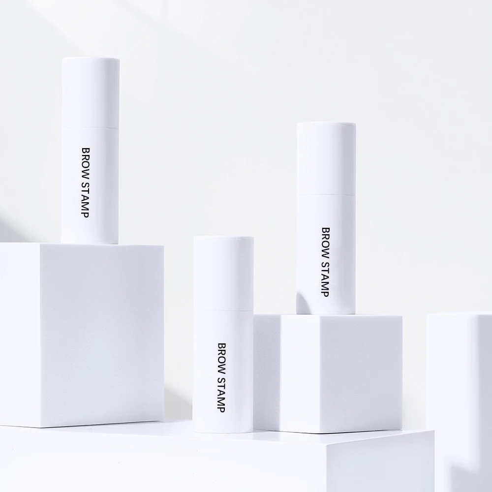 Cosmetic One Step Eyebrow Stamp Shaping Kit 10 Kind Eyebrow Stencil Shaping Makeup Kit Eye Brow Gel Stamp Perfect Eyebrow