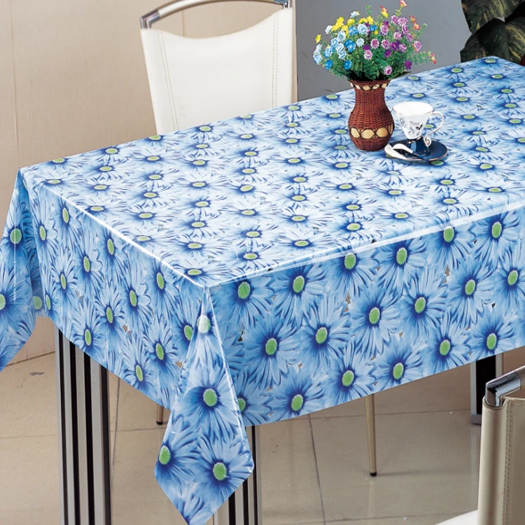 Высококачественная Толстая прозрачная скатерть из ПВХ и атласа с принтом на заказ