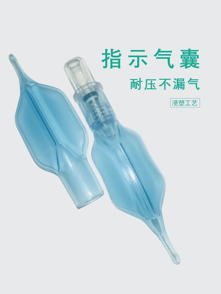 Technology Production White / Bule / Green Tracheostomy Tube Dipping Pilot Balloon Indicating Airbag
