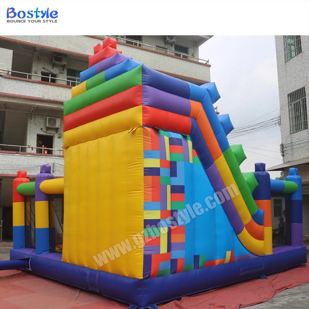 Customized Large amusement park bouncy castle commercial inflatable playground outdoor inflatable fun city for kids