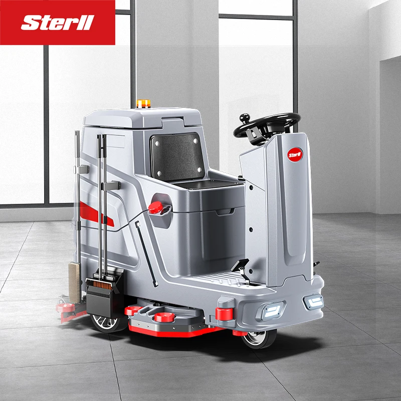 High Quality Ride on Commercial Industrial Electric Auto Tile Hard Floor Cleaning Machine Scrubber Dryer for Hotel