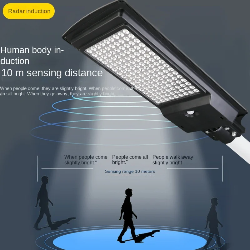 Factory Direct Supply High Efficiency Solar Induction Street Lamp 180W Waterproof Solar Garden Light