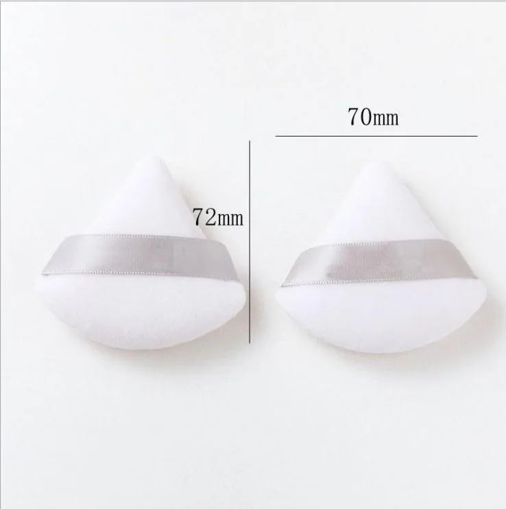 Amazon Hot Selling Soft Tick Pure Cotton Triangle Makeup Tool Cosmetic Puff Face Loose Mineral Puff Cosmetic