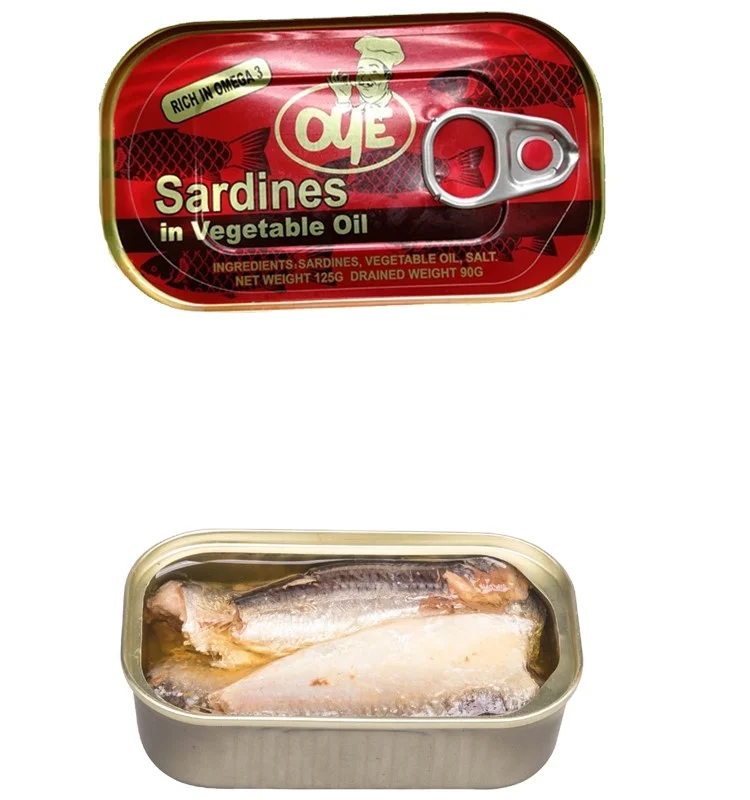 canned mackerel fish meat in vegetable oil 170g