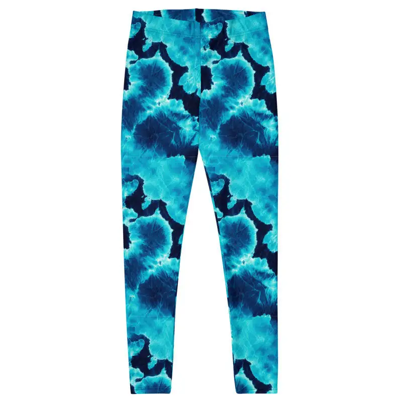 OEM Custom Super Soft Seamed Women Tight Leggings Double Brushed Tie Dye Leggings