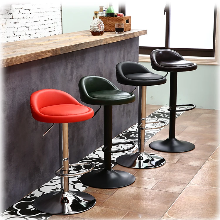 Modern Luxury Restaurant Dining Swivel High Chair Sets Velvet Chairs Bar Stools for Kitchen