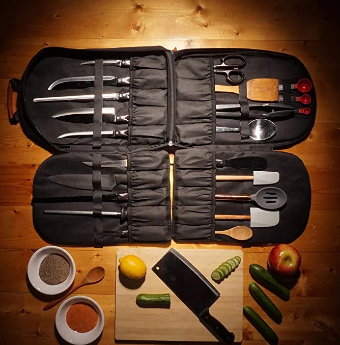 Высококачественная прочная переносная легкая сумка-слинг с подкладкой для ножей, рюкзак для поваров руководителей и кулинарных работников