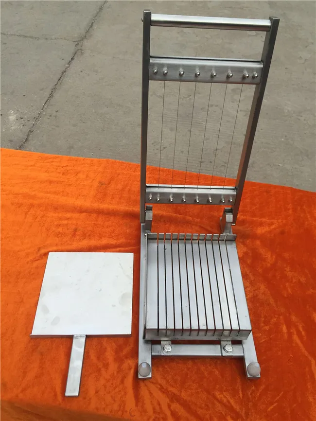 Fudge candy, chocolate, cake guitar cutter machine manual stainless steel chocolate cutting machine