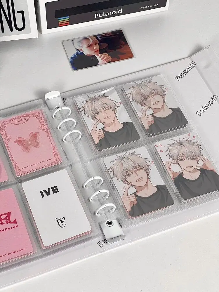 Kawaii Retro CD Shape A5 Kpop Photocard 6 Ring Binder Collect Book Idol Photo Card Holder Photocard Album