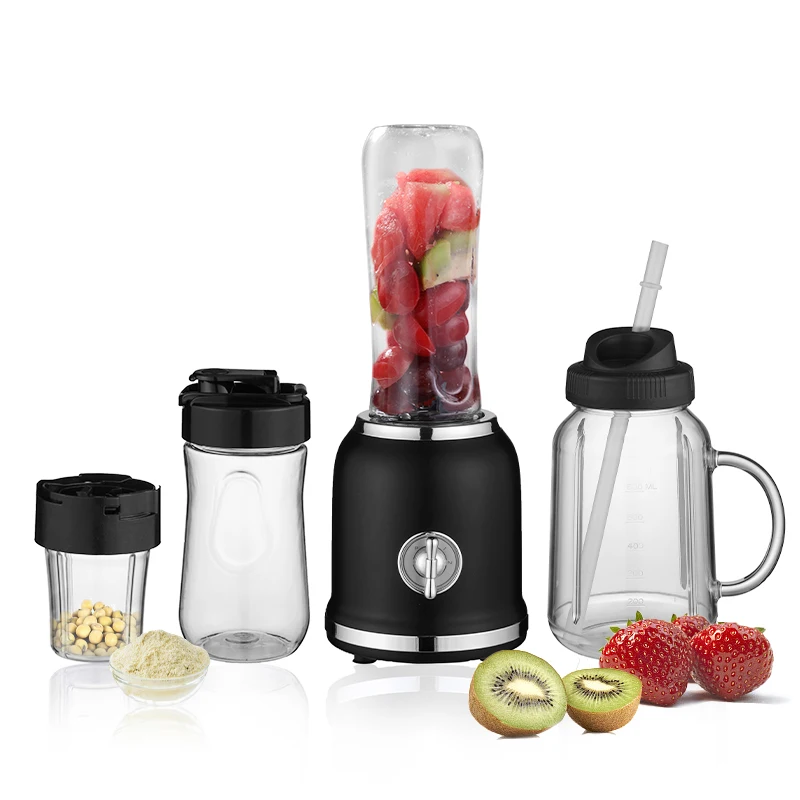 2023 New Design 300W Quite Protein Shake Blender Personal Small Electric Smoothies Blender