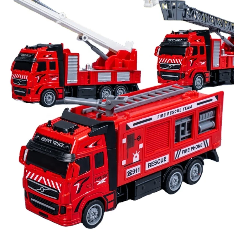 Die-cast Truck Simulation Metal Alloy Rescue Toy Car Diecast Vehicle Series fire truck metal car toys for boys