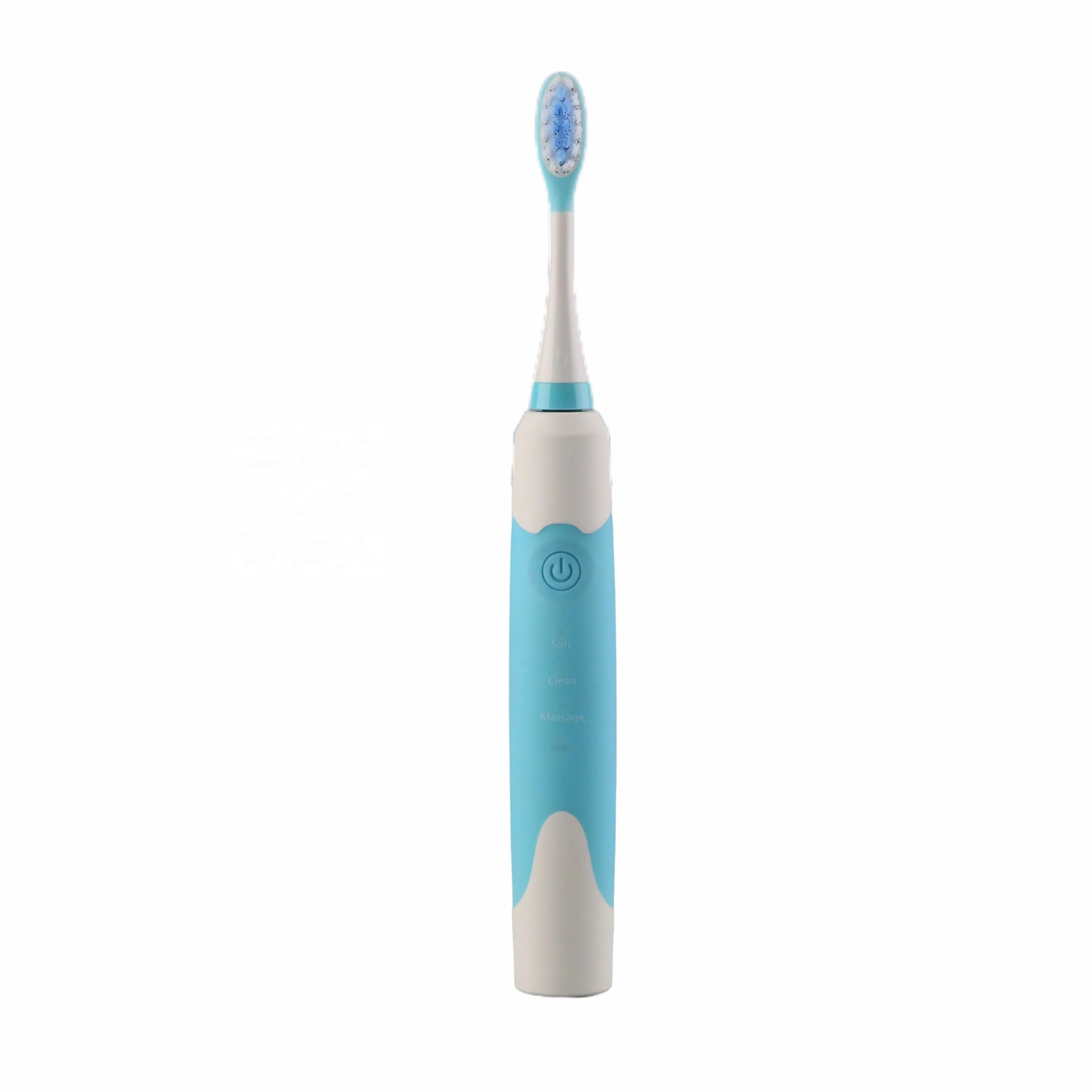 
Kids electrical sonic toothbrush IPX7 waterproof manufacturer wholesale rubberized children use oral hygiene 2 heads 