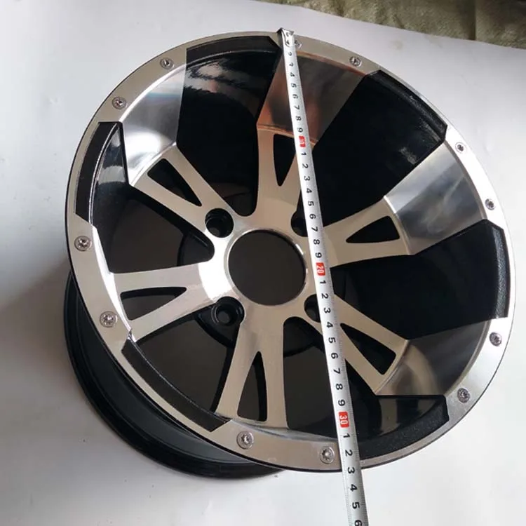 ATV parts 12 inch aluminum alloy front and rear rim wheels for four-wheel kart UTV all-terrain vehicle 12-inch tires