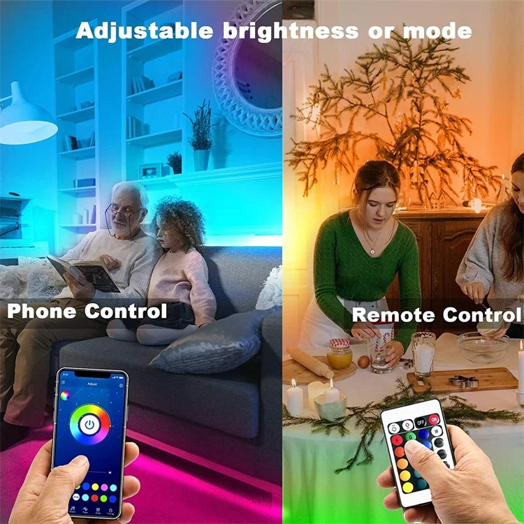 10 м светодиодная лента для синхронизации музыки 5050 Rgb 5 В Usb Bluetooth приложение и 24 ключа ИК-пульт дистанционного управления подсветка домашнего ТВ