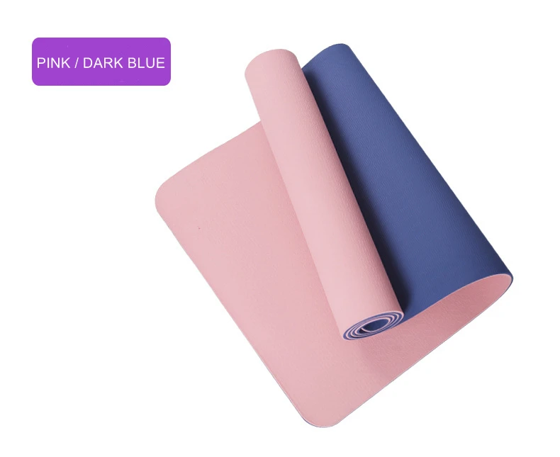 
Non-Slip Yoga Mat Eco-Friendly Double Layer High density Durable TPE Exercise Yoga Mat For Home Fitness With Yoga Accessories 