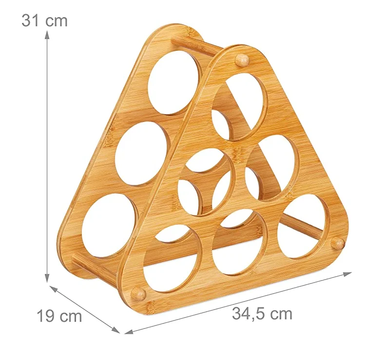 Бамбуковая винная креативная стойка, 6 бутылок, демонстрационная стойка произвольного размера на заказ