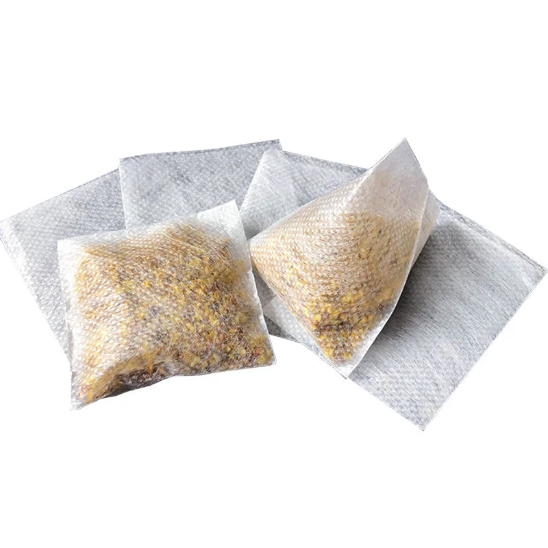 Factory Supply Heat Sealing Transparent Corn Fiber Pyramid Tea Filter Bags Disposable Tea Bags for Loose Tea