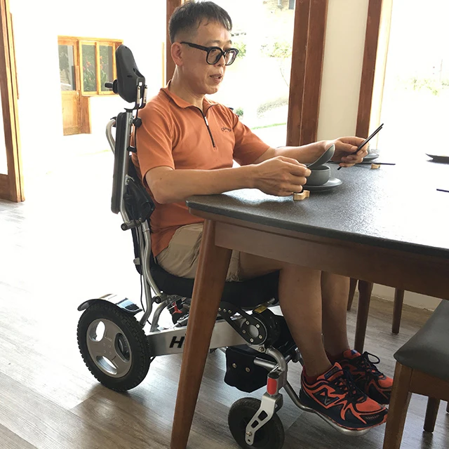 250W Motor Lithium Battery Folding  Lightweight Wheelchair Electric for Disabled