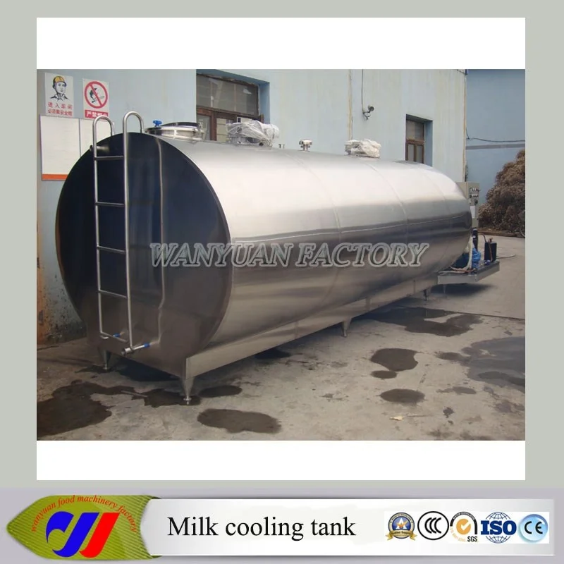 horizontal milk cooling tank