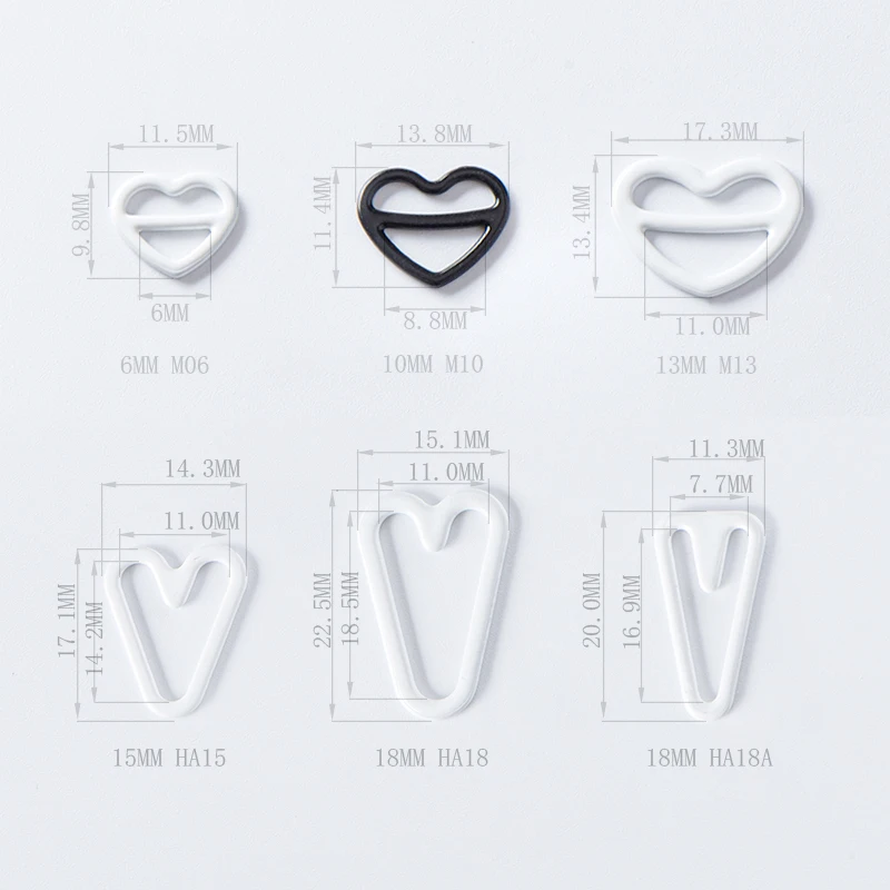 Lingerie Adjustment Strap Hardware Colored Bra Ring Slider Clips Clasp Hooks