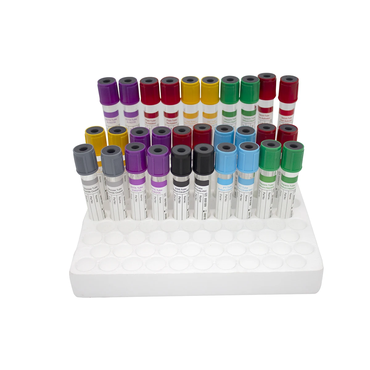 
Hot sale 7ml 8ml 9ml purple glass plastic pet EDTA Tube blood test collection tubes 