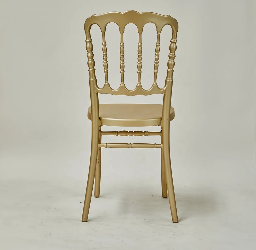 Wedding Banquet Event Rental Dining Gold Color Napoleon Chair