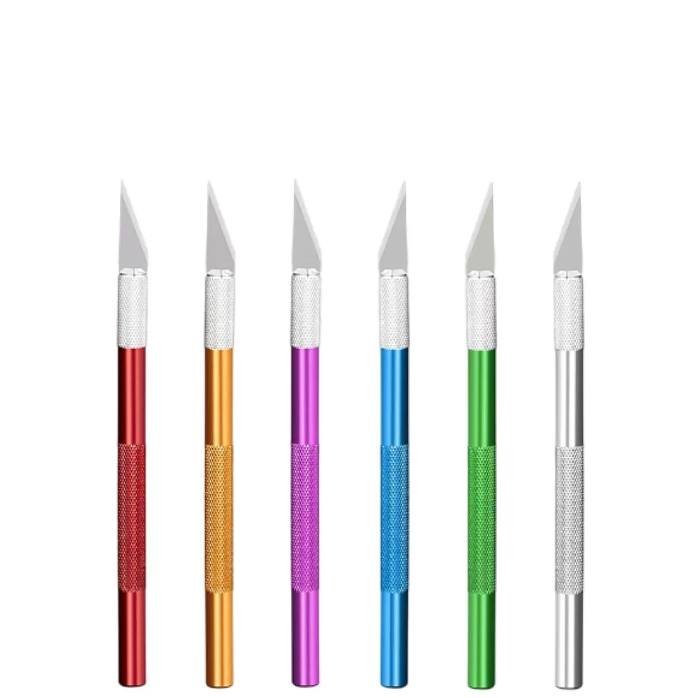 Aluminum Alloy DIY Carving Knife Pen High Carbon Steel Rubber Stamp Utility Knife Customizable OEM Support Paper Cutting Tool