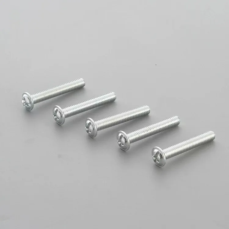 Wholesale Round Head screws multi-specification cross-slot computer desk Handle iron Washer screws