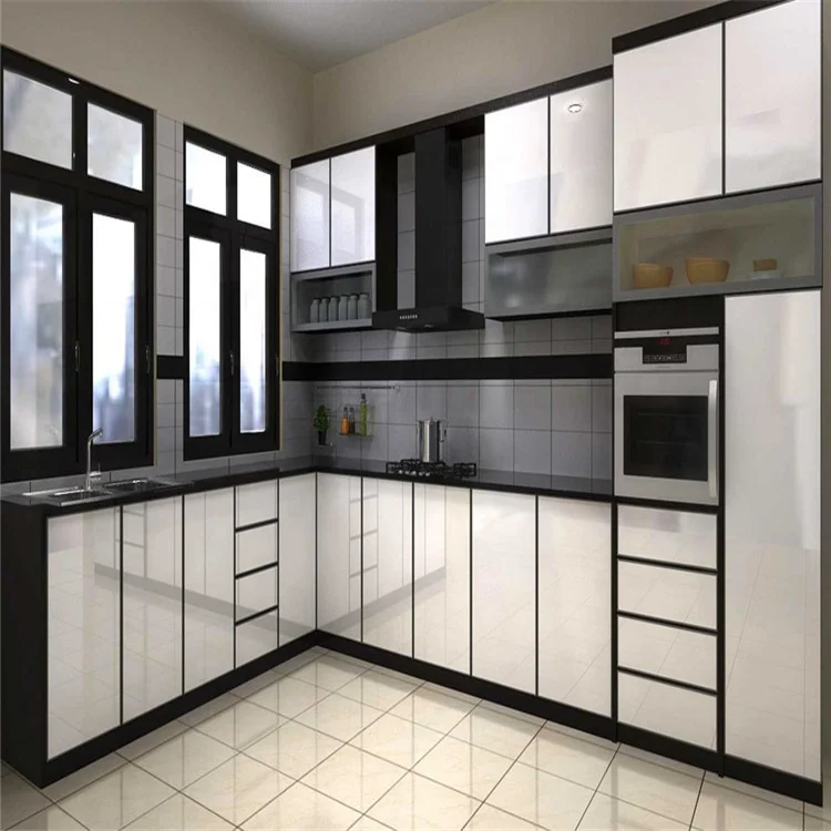 2022 Popular Philippines made in China aluminium frame profile kitchen cabinet