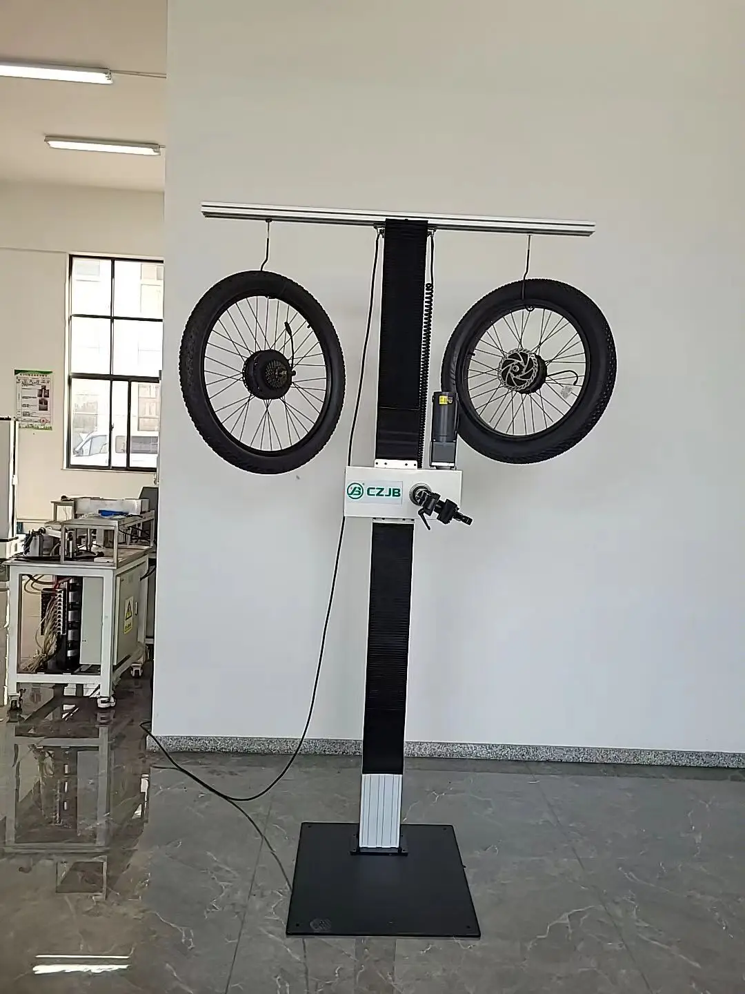 CZJB repair stand for e-bike bicycle repair with adjustable telescopic pole to secure the handlebars
