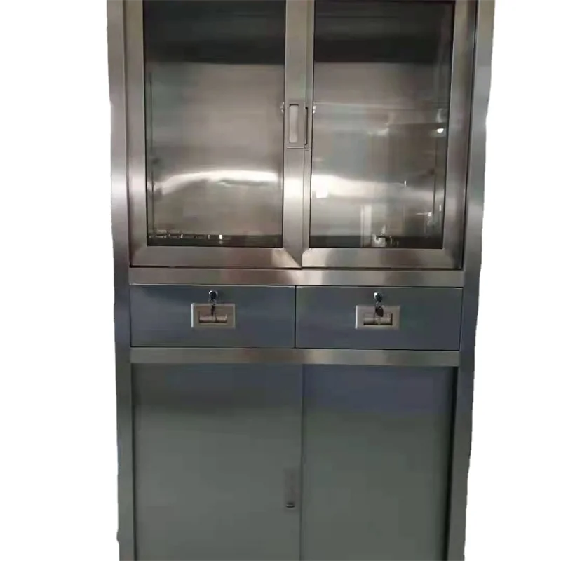 High Quality SUS 304 Stainless Steel Medical Instrument Cabinet Dust Free Medical Cabinet Hospital Furniture