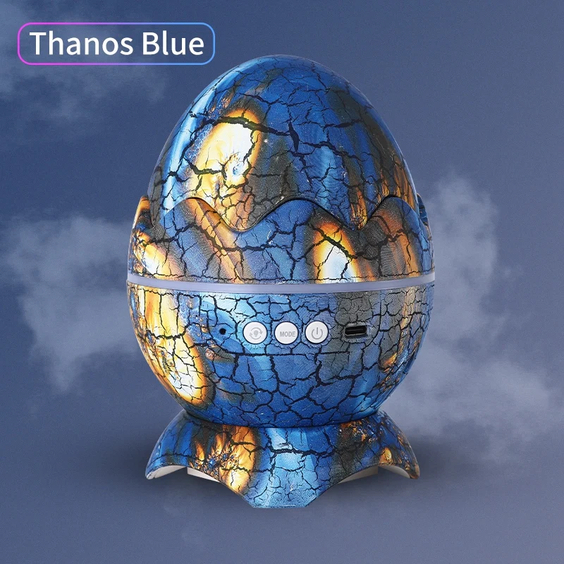 Crack translucent dinosaur egg bluetooth speaker water ripple starlight galaxy projector night lights