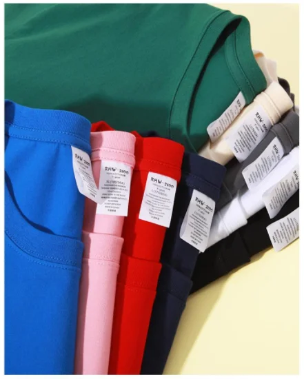 High Quality Solid Color  Blanks Cotton Custom Printed Plain Round Neck T Shirt Graphic New Style Hot Selling T Shirts