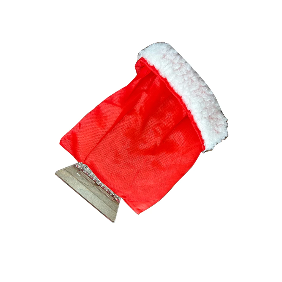 promotional winter thermal warm plastic ABS material auto snow ice shovel scraper for car windshield with glove