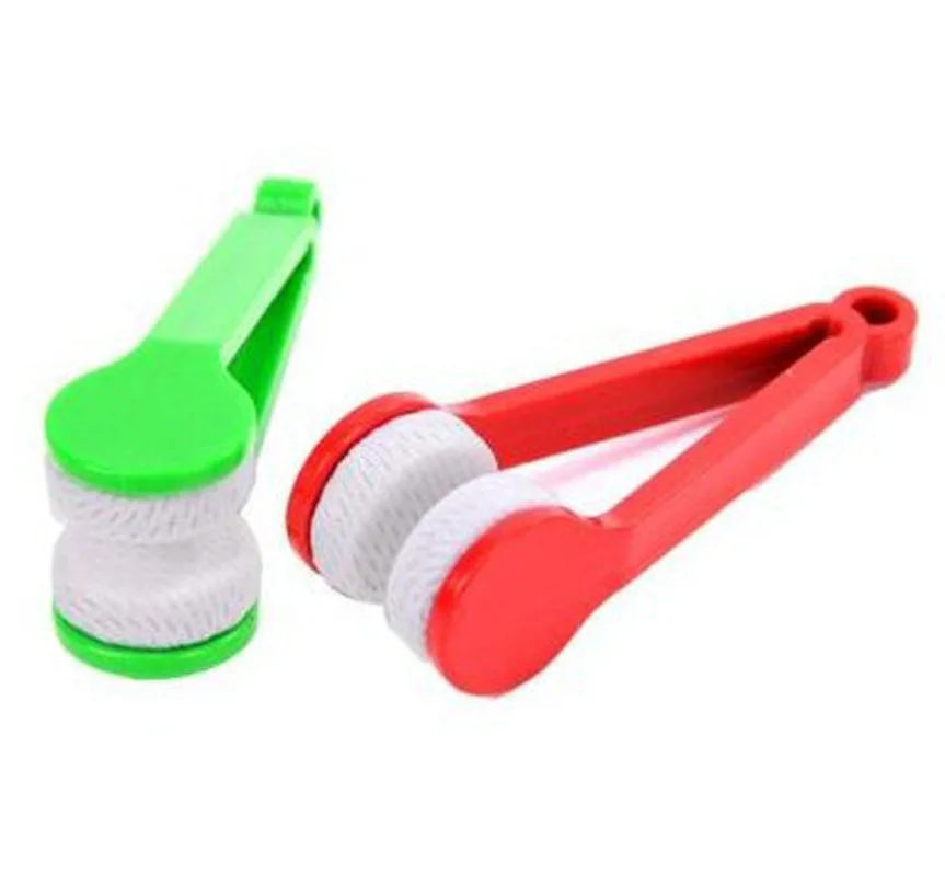 Portable Multifunctional Glasses Cleaning Rub mini microfiber spectacles eye glasses cleaner brush