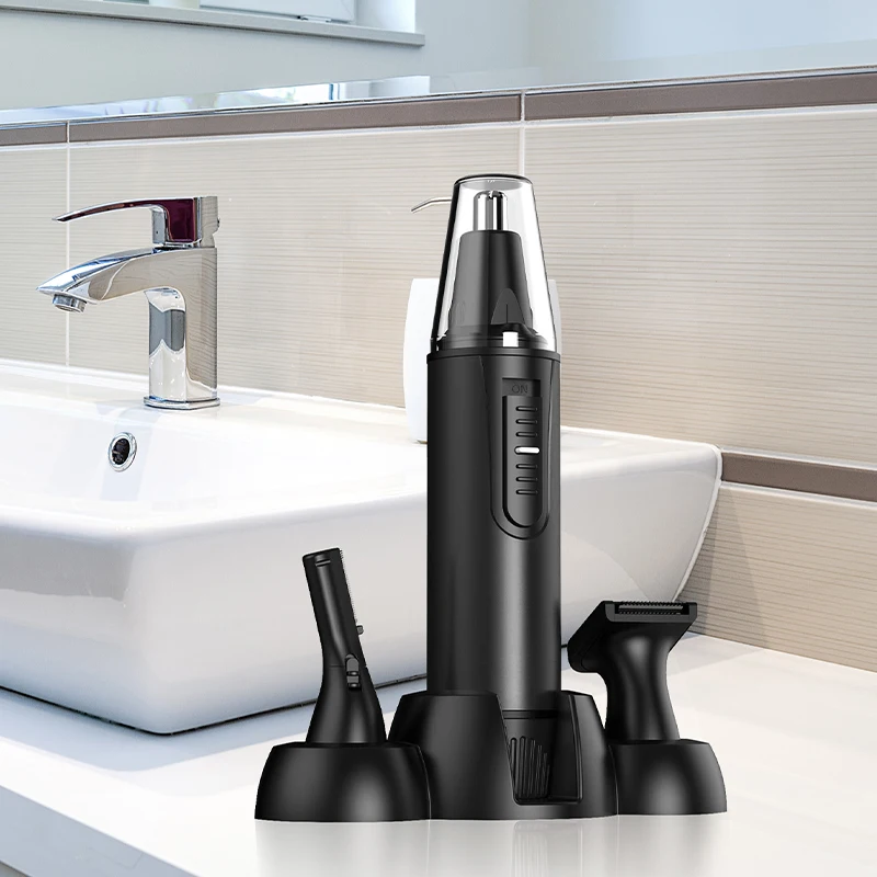 
New Mini Electric Nose Hair Trimmer Ear Face Clean Wireless Trimer Razor Removal Shaving Cordless Nose Trimmer Face Care 