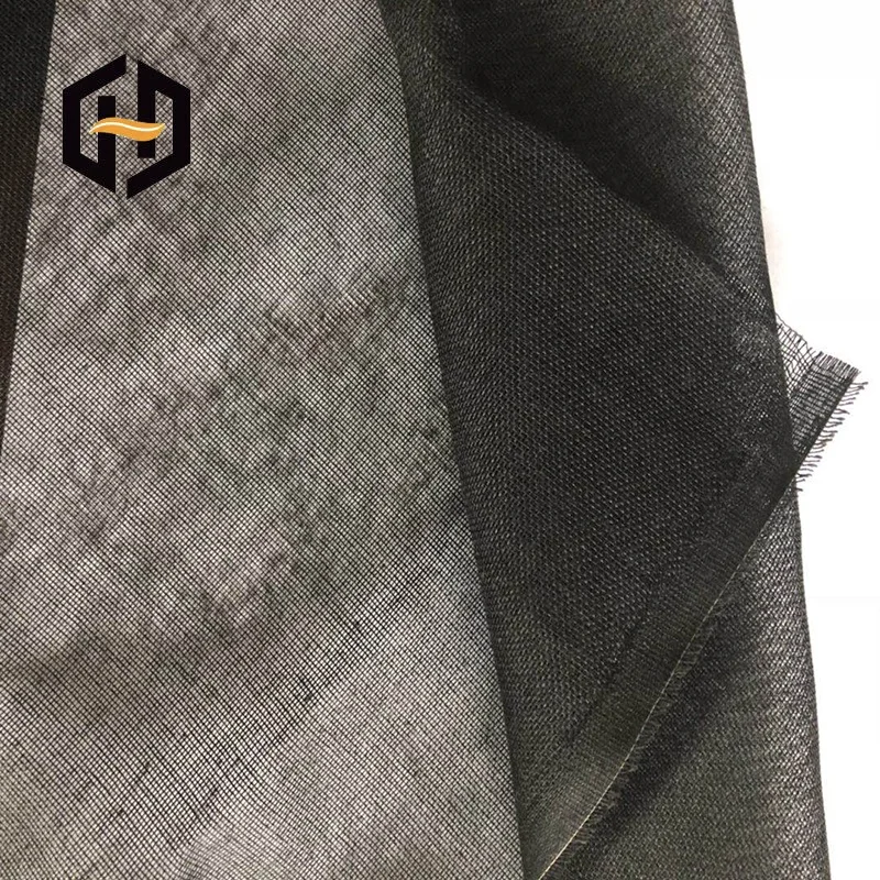 Large rolls wholesale polyester black plain cotton recycled lining coat Mesh Material