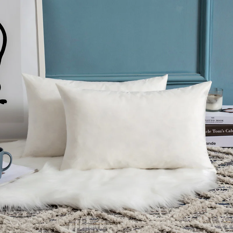 Customized Wholesale Duck Goose Feather Down Polyester Microfiber Cushion inserts Pillows Home Hotel Down Pillows for Sleeping