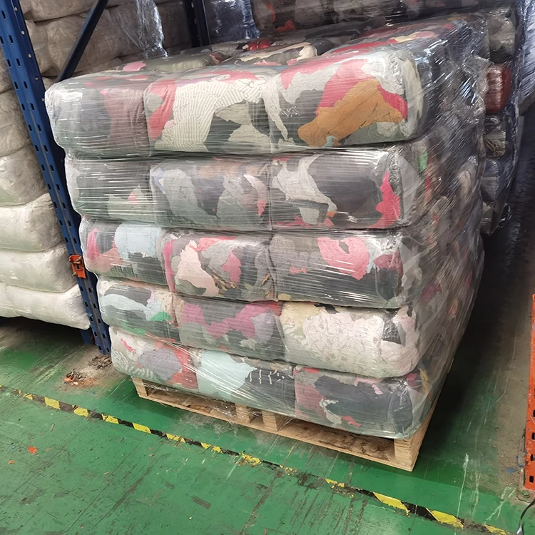 Industrial Cleaning Rags 100% Cotton Mixed Color Used Printed T Shirt Rags Ship Wiping Rags
