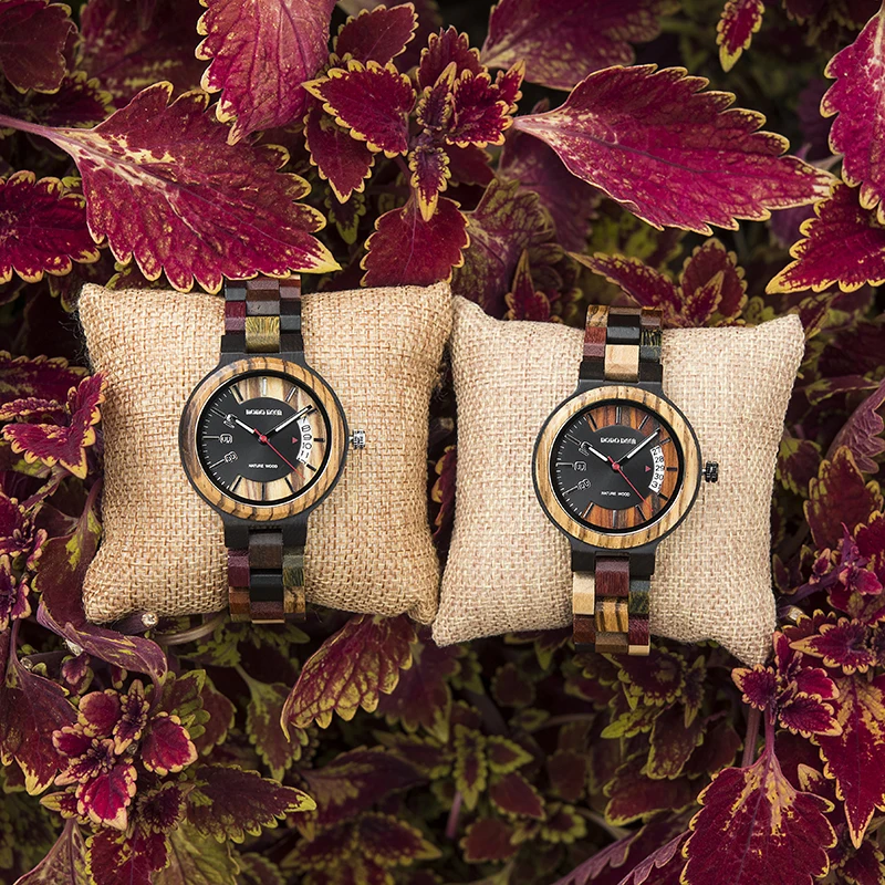 DODO DEER Fancy Calendar watch girls online Handmade Wood Handmade Wood Wristwatch for woman