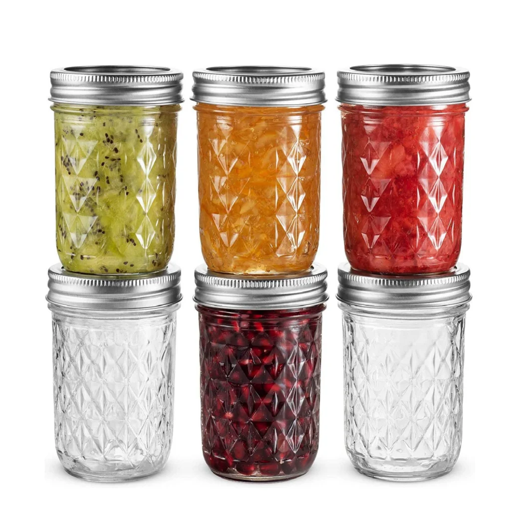 Glass Storage Canister Mason Jar with Bamboo Wood Lid Straw Kitchen Food Storage Clamp Airtight Cookie Glass Storage Canisters
