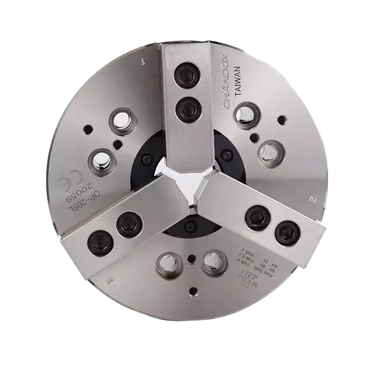 Taiwan Brand CHANDOX 2  3-Jaw Long Stroke Hollow Power Chucks OP-206L OP-208L OP-210L OPT-206L OPT-208L OPT-210L