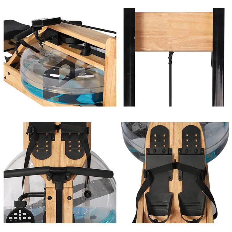 Haoyo wood water rower abs/arms/back trainer  row machine rowing machine