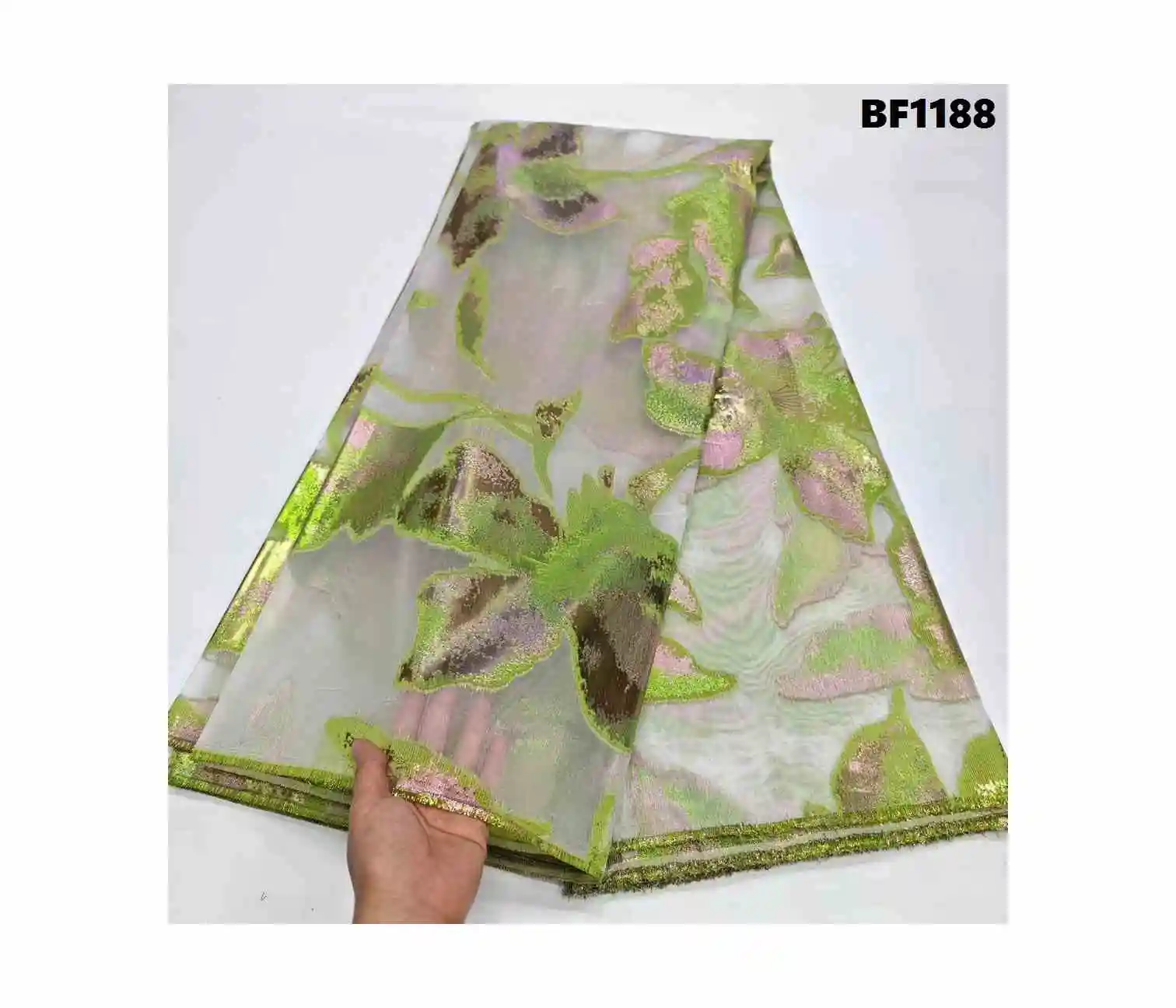 Embroidery High Quality george lace fabric african Brocade Fabric Damask Lace Dress