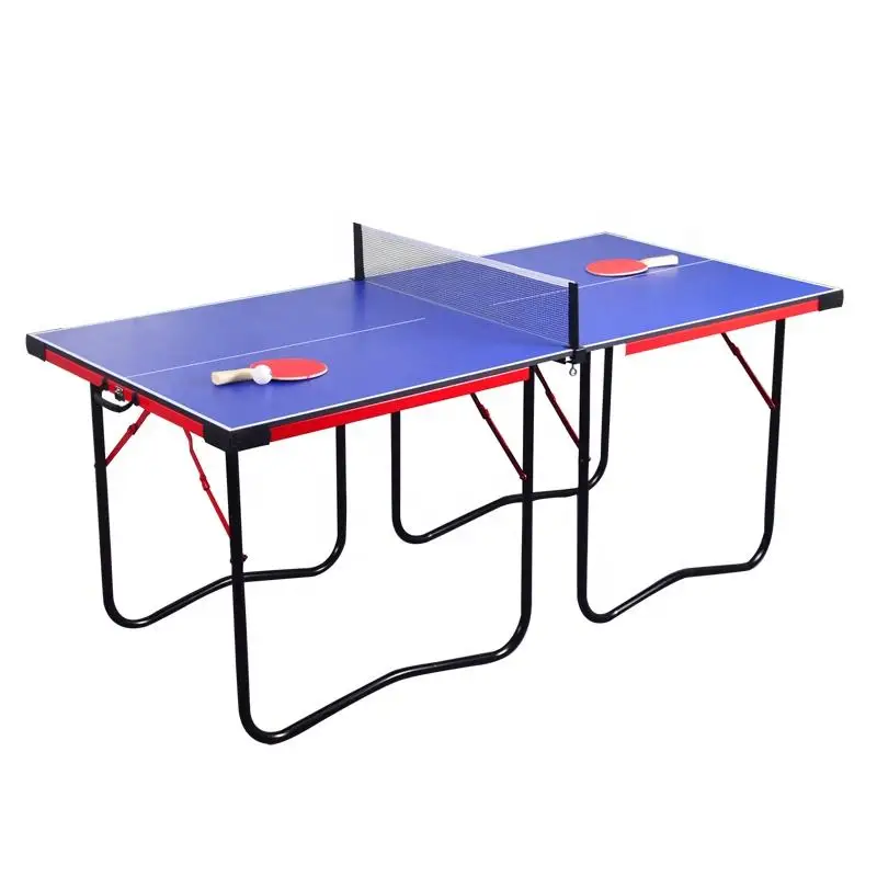 Wholesale 182cm 2pcs foldingping-pong table indoor and outdoor use table tennis table