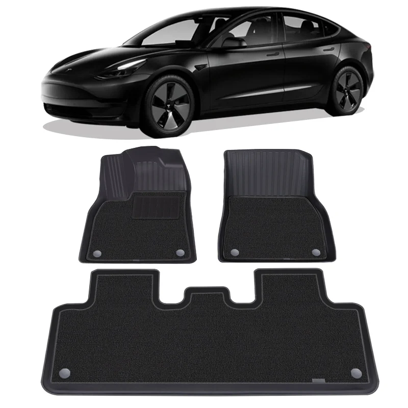 All Weather 3D Car Mats for 2021 Tesla Model Y Customized Car Floor Mat for Model Y Back Seat Cover Mats Accessories