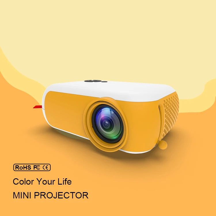 New design lcd mini video projector 1080P portable Christmas gift kids projector
