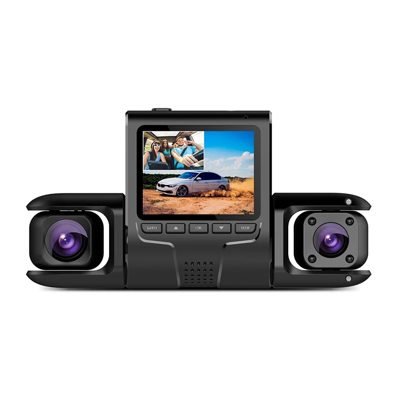 170 degree wide angle full HD 1080p car mini DVR front and rear dual cameras car black box WiFi dash cam 